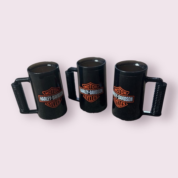 Harley-Davidson Other - Harley-Davidson Black and Orange Handlebars Mug Set of Three